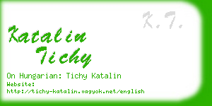 katalin tichy business card